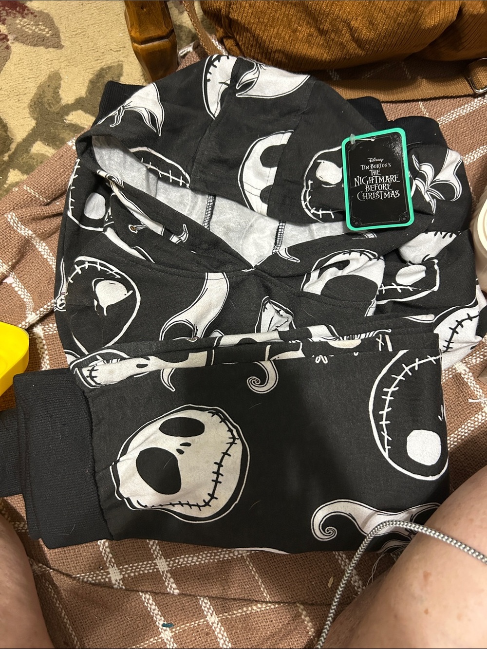 Disney The Nightmare Before Christmas Black & White Jack Skellington Hoodie set